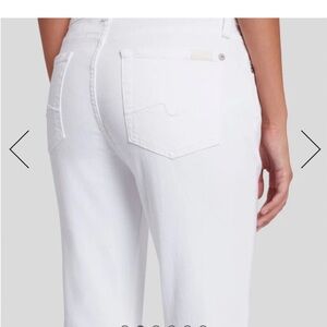 7 for all mankind white jeans